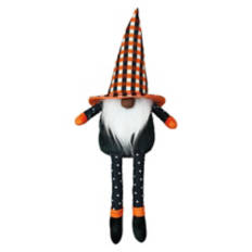 16" Tall Halloween Mini Gnome - Buffalo Check