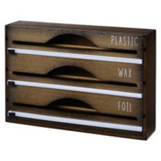 Bamboo Wrap Organizer, Dark Brown