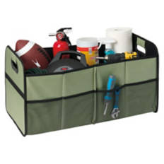 Foldable Trunk Organizer, Dark Green