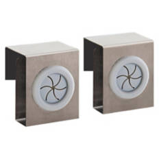 Kitchen Towel Holder Hook Set, Chrome