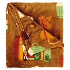 50" x 60" Super Soft & Cozy Throw Blanket - Books & Tea