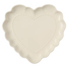 Heart Shaped Platter, White