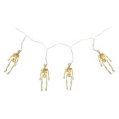 72" Long Pre-Lit LED Halloween Garland - Skeletons
