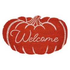 18" x  30" Fall Coir Mat - Pumpkin Shape