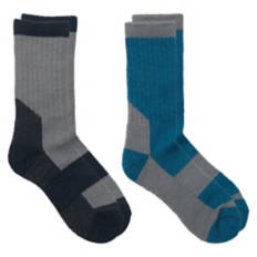 2 Pack Ladies Thermal Socks - Grey & Blue, 4-10