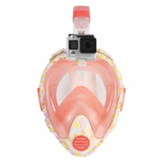 Full Face Snorkeling Mask - Orange, S/M