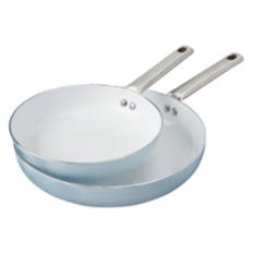8/10" Ceramic Fry Pan, Blue