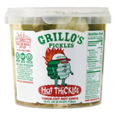 Hot Dill Thickles Pickles Chips, 25 fl oz