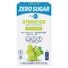 Zero Sugar Grape Flavored Electrolyte Drink Mix Sticks, 6 count