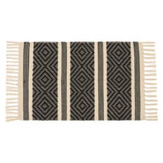 24" x 36" Handwoven Accent Rug - Matthew Black