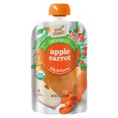 Organics Apple Carrot Baby Food Puree, 4 oz