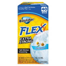 Flex Odor  Control Kitchen Bag Fresh Scent, 40 count
