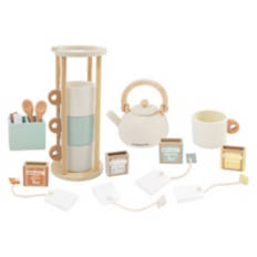 Kids Wooden Kitchen Accessories Toy Play Set - Kettie & Mug Set