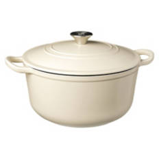 6 Qt. Cast Iron Dutch Oven - Cream