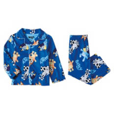 Children's Bluey Coat Pajama Set - Blue, 3T