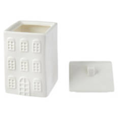 Village House Candle - Caramel Apple & Spice, White
