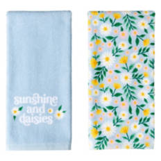 2 Pack Summer Towel Set - Daisies