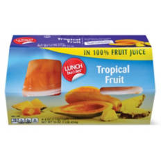 Tropical Fruit Bowl in 100% Juice - 4 pack, 4 oz
