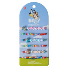 6 Piece Bluey Character Bracelets