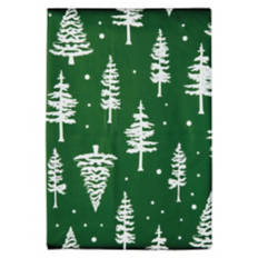 52" X 70" Holiday Vinyl Tablecloth - Trees