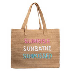 Novelty Phrase Tote - Sunkissed