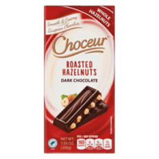 European Dark Chocolate Bar with Whole Roasted Hazelnuts, 7.05 oz