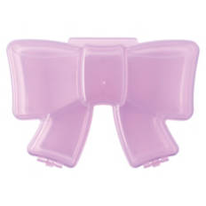 Valentine's Day Bow Shaped Divided Snack Box, Purple