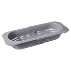 Expandable Sink Colander, Gray