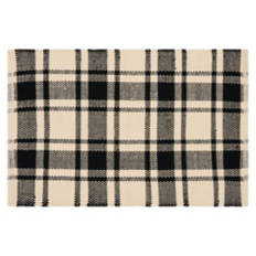 24" x 36" Handwoven Accent Rug - Woodland Black