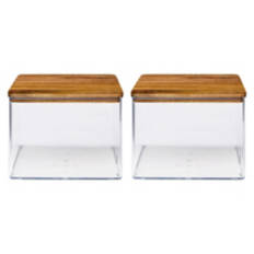 2 Pack Medium Acai Lid Food Storage Bins