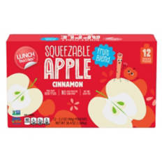 Apple Cinnamon Applesauce Squeezies - 12 pack, 3.2 oz