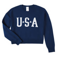 Ladies USA Sweater - Navy Blue, L