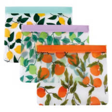 3 Pack PEVA Storage Bags - Fruit