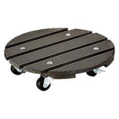 Round Plant Caddy, Grey