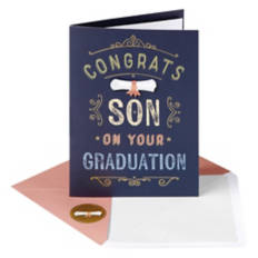 Graduation Greeting Card - Congrats Son