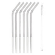 Glass Straws, Clear Glass