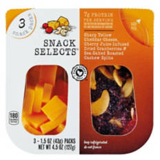 Cheddar, Cherry Juice-Infused Dried Cranberries & Sea Salt Roasted Cashew Splits, 4.5 oz