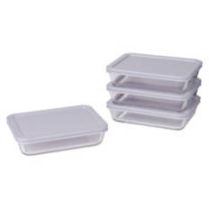 Rectangle Glass Container - Lilac