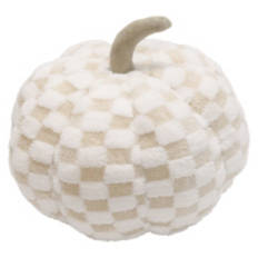 Jumbo Pumpkin Pillow, Plaid