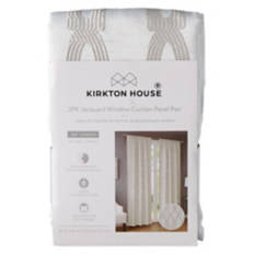 2 Pack Jacquard Window Curtains - Hazel