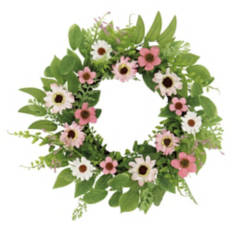 13" Spring Mini Wreath - Pink