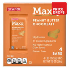 Chocolate Peanut Butter Maxx Bar, 4 count