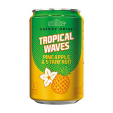 Tropical Waves Pineapple & Starfruit Energy Drink
