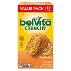 Belvita Golden Whole Grain Oat Biscuits, 12 count
