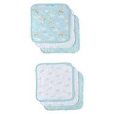 6 Pack Soft Washcloths - Clouds