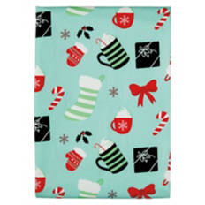 60" x 84" Holiday Vinyl Tablecloth - Christmas Toss