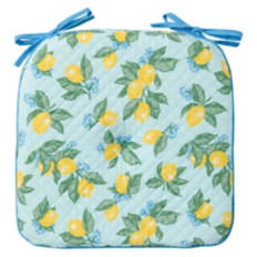 16” X 17” Reversible Chair Pad - Lemons