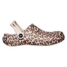 Ladies Summer Clogs - Leopard, 9