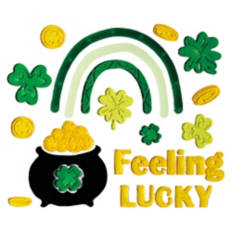 St. Patrick's Day Gel Clings - Feeling Lucky