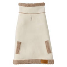 Pet Sherpa Lined Vest - Cream, L